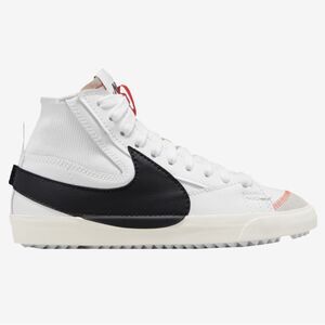 NIKE 9.5 Men’s White Black Blazer Mid '77 Jumbo with Orange Thread Detail